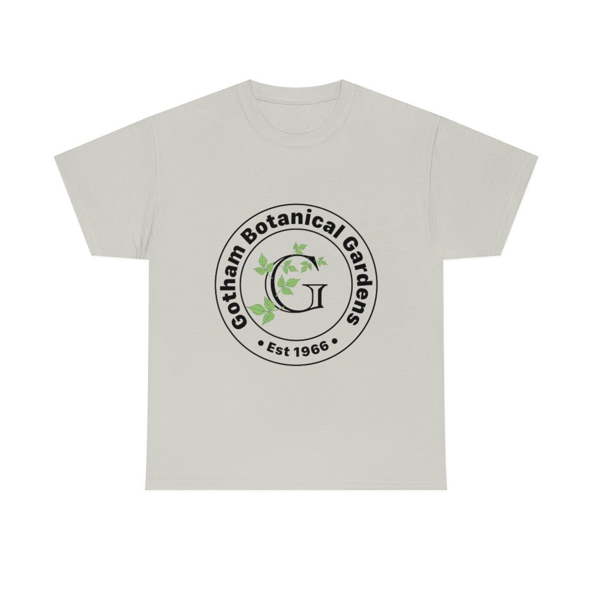 Gotham Botanical Gardens Cotton Tee, light, large logo front