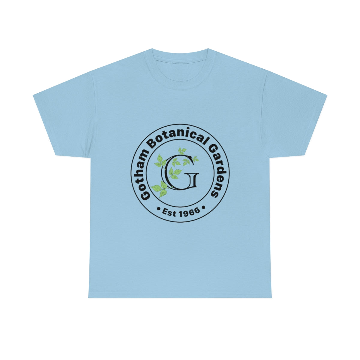 Gotham Botanical Gardens Cotton Tee, light, large logo front